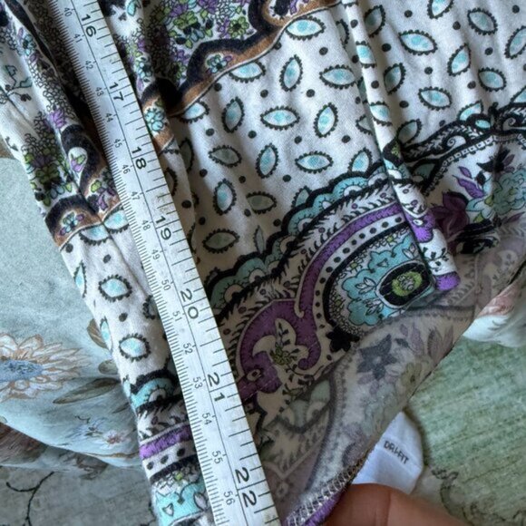 Anthropologie Weston Wear Paisley Cowl Neck Top Size Small - Picture 6 of 6